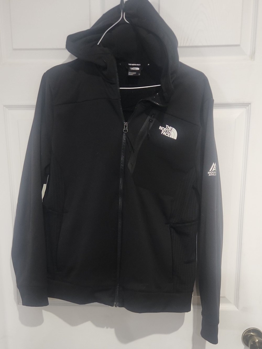 The North Face Black Hooded Performance Jacket with Chest Pocket